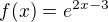 kopírovat do textarea $f(x) = e^{2x-3}$