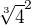 $\sqrt[3]4^2$