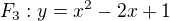 kopírovat do textarea $F_{3}:y=x^{2}-2x+1$