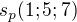 $s_{p}(1;5;7)$