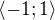 $\langle -1; 1 \rangle$