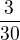 $\frac 3{30}$