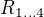 $R_{1\ldots4}$