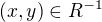 $(x, y) \in R^{-1}$