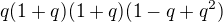 $q(1+q)(1+q)(1-q+q^2)$