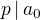 $p \,|\,a_0$