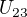 $U_{23}$