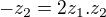 $-z_2=2z_1.z_2$