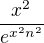 $\frac{x^2}{e^{x^{2}n^{2}}}$