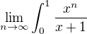 kopírovat do textarea $\lim_{n\to\infty}\int_{0}^{1}\frac{x^n}{x+1}$