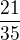 $\frac{21}{35}$