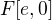 $F[e, 0]$
