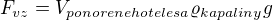 $F_{vz}=V_{ponoreneho telesa}\varrho_{kapaliny}g$