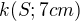 $k(S;7cm)$