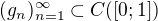 $(g_n)_{n=1}^\infty \subset C([0;1])$