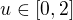 $u\in[0,2]$
