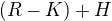 $(R-K)+H$