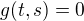 $g(t,s) = 0$