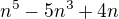 $n^5-5n^3+4n$