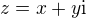 $z=x+y\mathrm{i}$