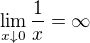 kopírovat do textarea $\lim_{x\downarrow 0}{{{1}\over{x}}}=\infty $