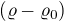 $(\varrho -\varrho _{0})$