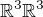 $\mathbb{R}^3\mathbb{R}^3$