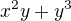 $x^2y+y^3$