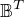 $\mathbb{B}^T$