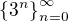 $\{3^{n}\}_{n=0}^{\infty }$