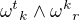 ${\omega^t}_k\wedge{\omega^k}_r$