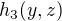 $h_3(y,z)$