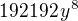 $192192\,y^8$