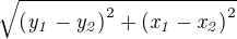 kopírovat do textarea $\sqrt{\left({\it y_1}-{\it y_2}\right)^2+\left({\it x_1}-{\it x_2} \right)^2}$