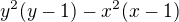 $y^2(y-1)-x^2(x-1)$