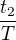 $\frac{t_2}{T}$
