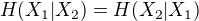 $H(X_1|X_2)=H(X_2|X_1)$