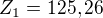 $Z_{1}=125,26$