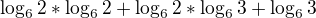 kopírovat do textarea $\log_{6}2*\log_{6}2+\log_{6}2*\log_{6}3+\log_{6}3$