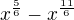 kopírovat do textarea $x^{\frac56}-x^{\frac{11}{6}}$