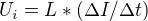 $U_{i}=L*(\Delta I/\Delta t)$