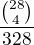 $\frac {{28\choose4}}{32\choose8}$
