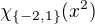 $\chi_{\{-2,1\}}(x^2)$