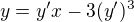 kopírovat do textarea $y=y'x-3(y')^{3}$