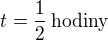 kopírovat do textarea $t=\frac 12\,\text{hodiny}$