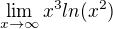 $\lim_{x\to\infty}x^3ln(x^2)$