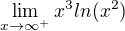 $\lim_{x\to\infty ^+}x^3ln(x^2)$
