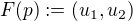 $F(p) := (u_1, u_2)$