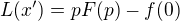kopírovat do textarea $L (x') =pF(p) - f(0)$