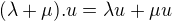 kopírovat do textarea $(\lambda +\mu ).u =\lambda u+\mu u $